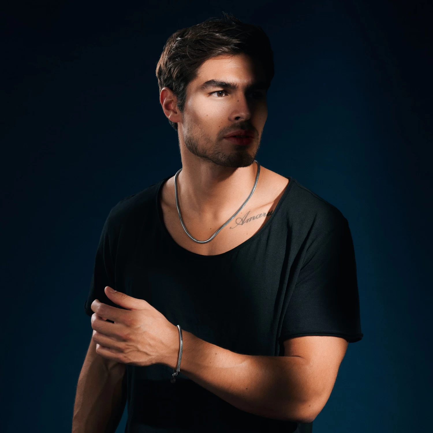 Essentials | 4 Mm Silver-Tone Snake Chain Necklace - Image 2