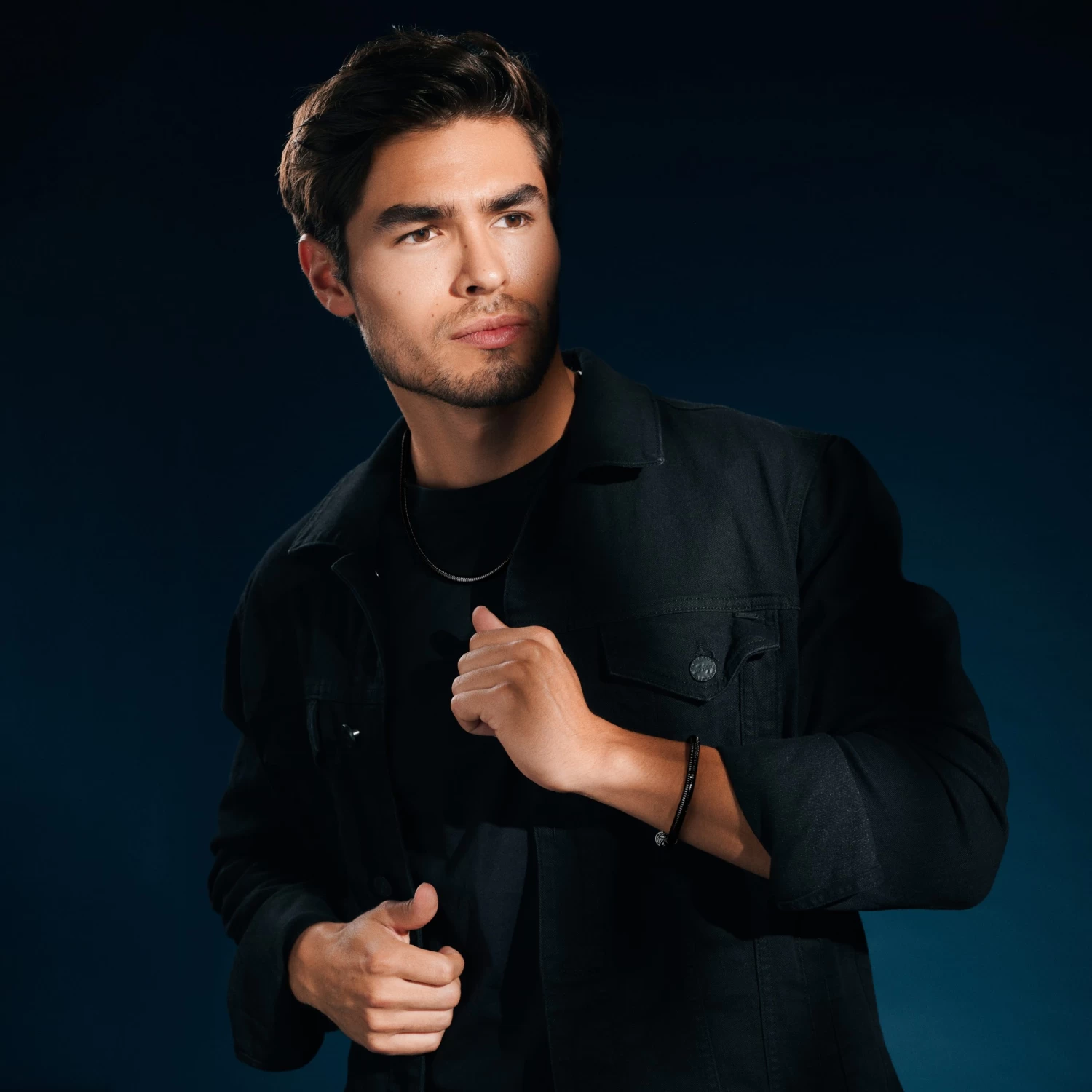 Essentials | 6 Mm Gunmetal Black Snake Chain Bracelet - Image 2