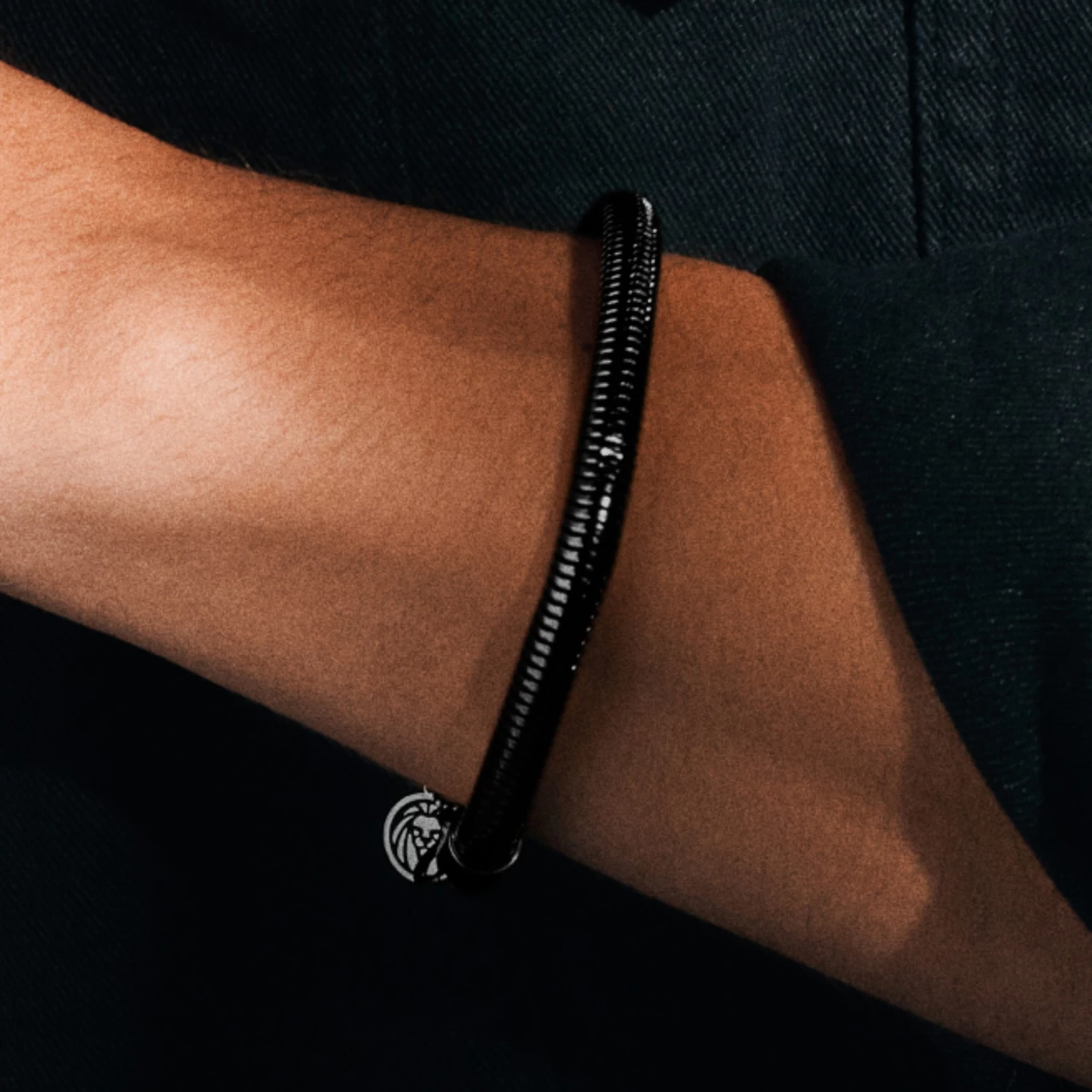 Essentials | 6 Mm Gunmetal Black Snake Chain Bracelet - Image 7