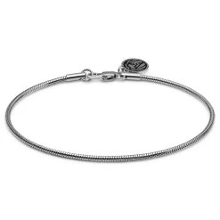 Essentials | 2 Mm Silver-Tone Snake Chain Bracelet