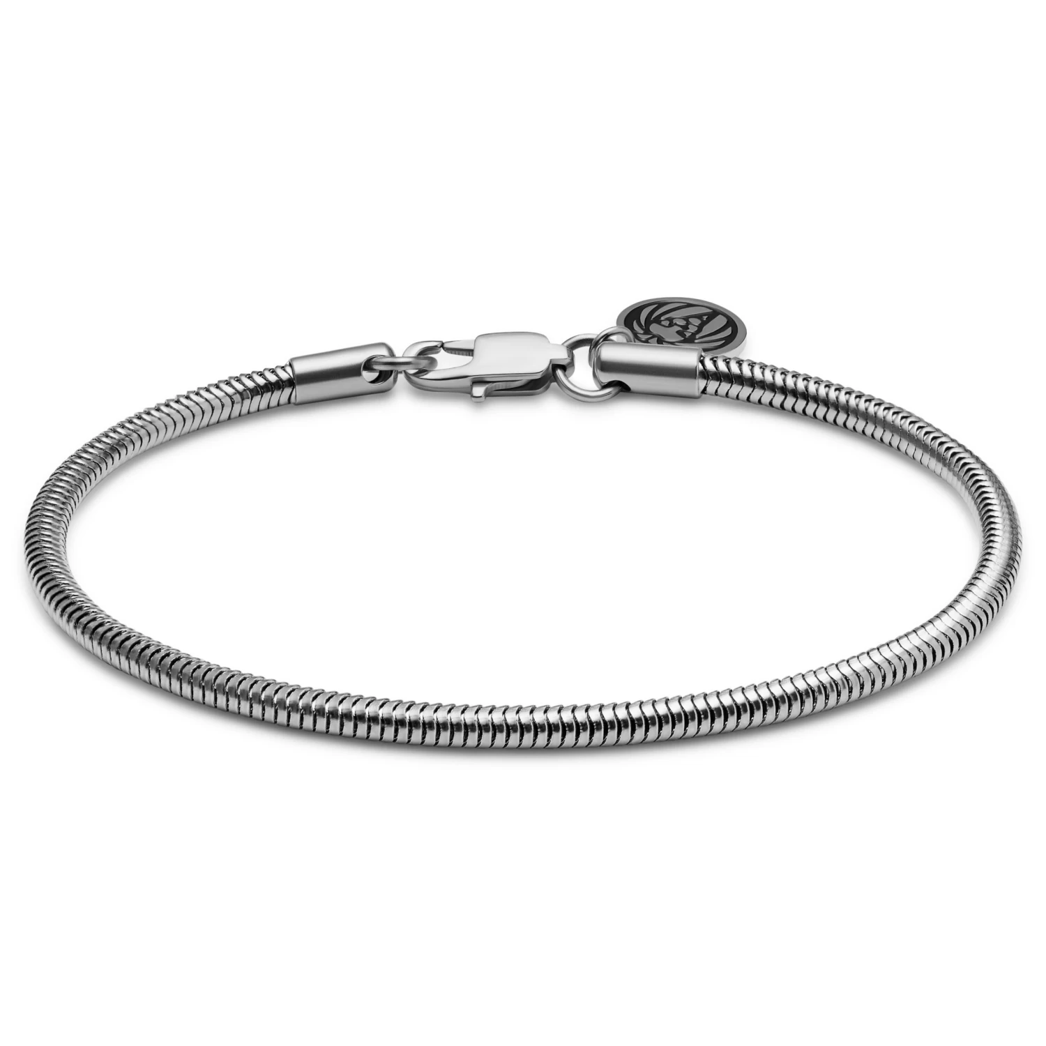 Essentials | 3 Mm Silver-Tone Snake Chain Bracelet