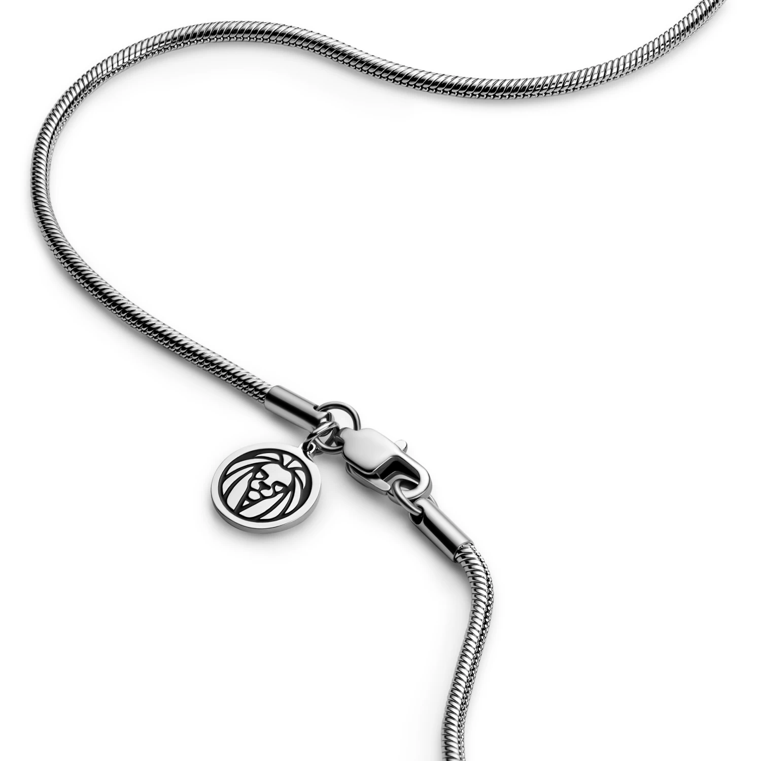 Essentials | 2 Mm Silver-Tone Snake Chain Necklace - Image 3