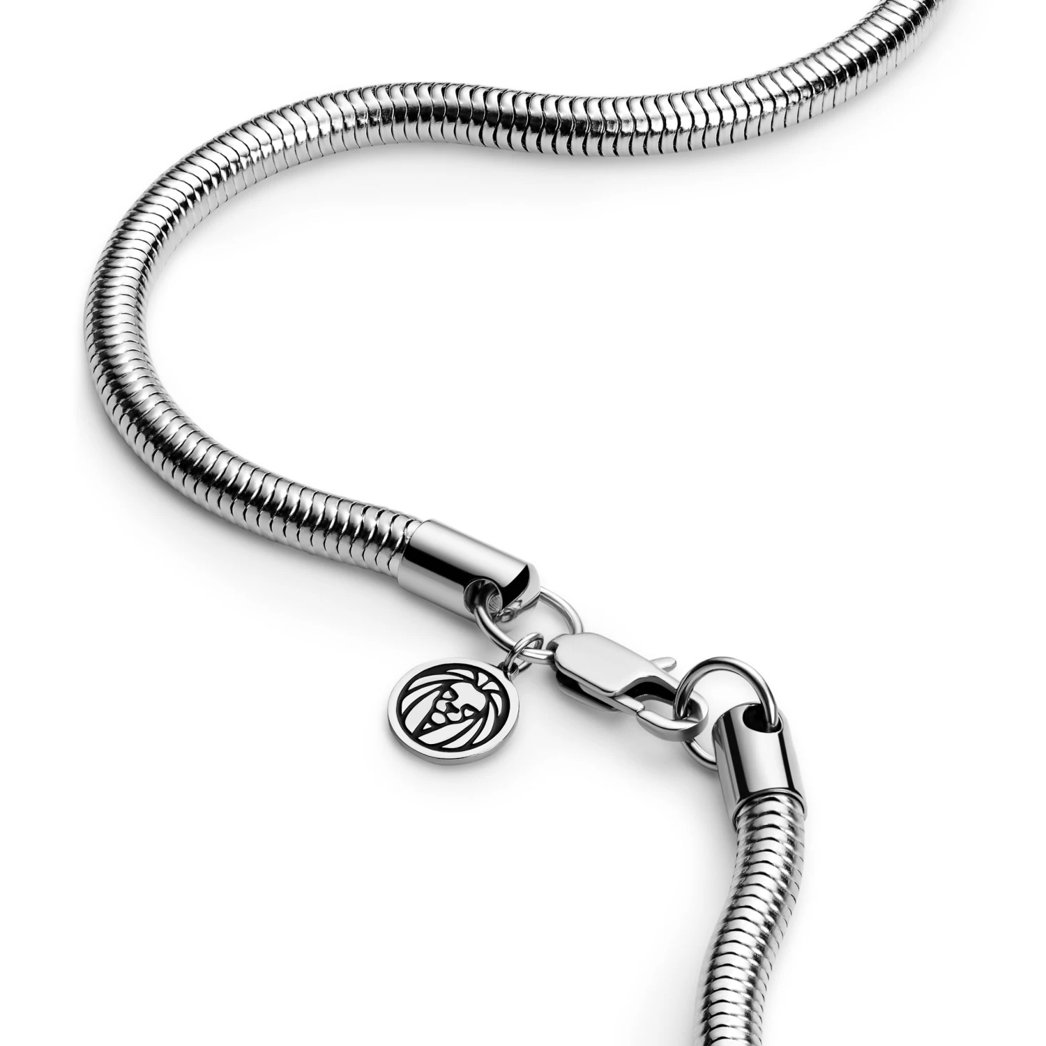 Essentials | 4 Mm Silver-Tone Snake Chain Necklace - Image 3