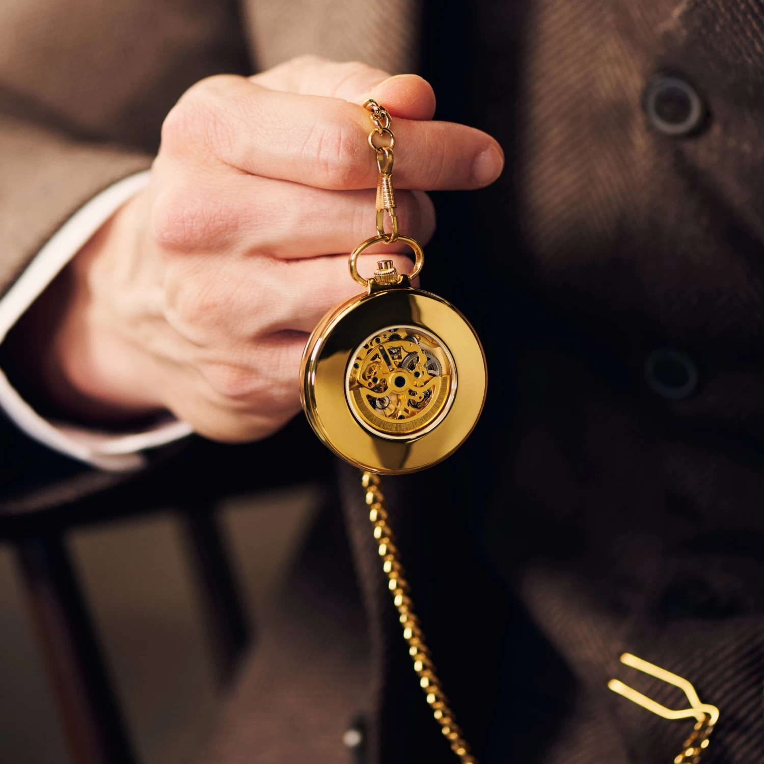 Easton | Gold-tone Automatic Pocket Watch - Image 2